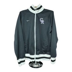 MLB Nike Colorado Rockies Full-Zip Cotton Baseball Jacket Vintage Y2K Women's XL